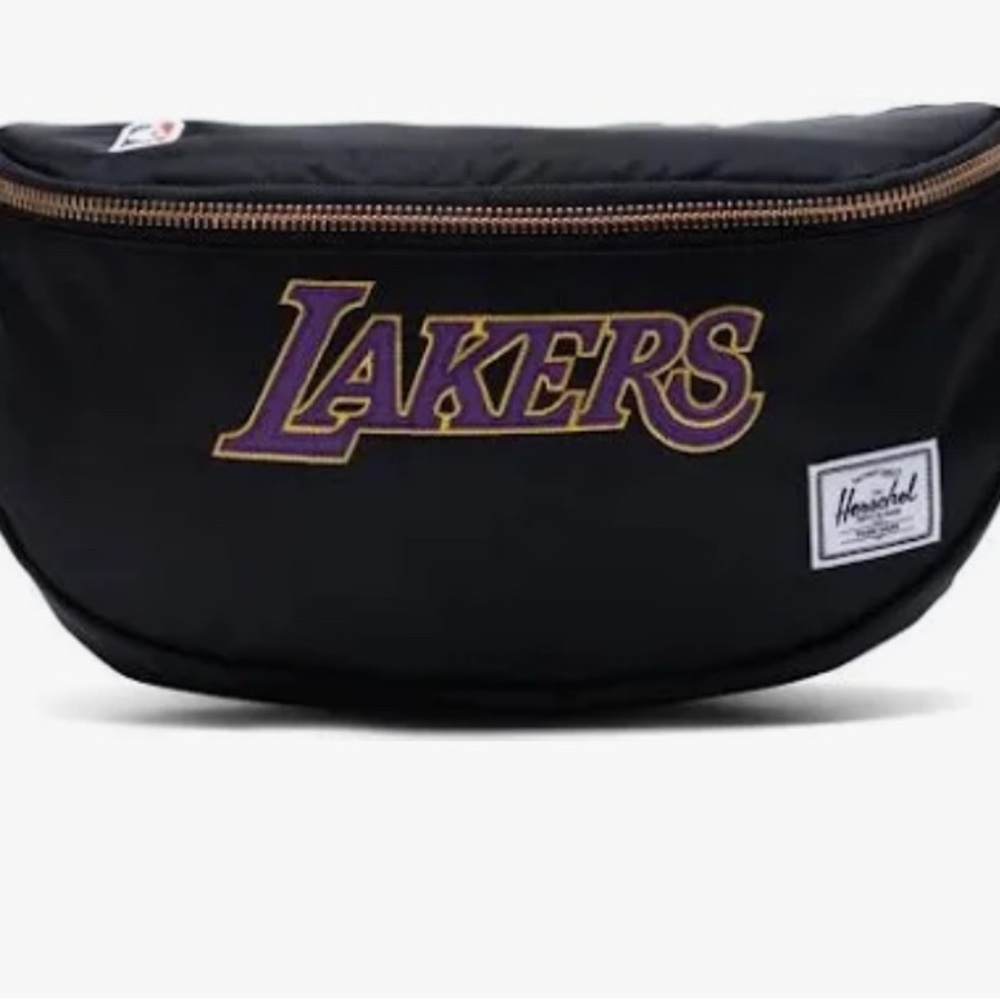 Herschel Supply Company Black and Purple Belt Bag Crescent Design - Picture 2 of 4